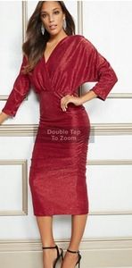 Farah Metallic Midi Dress - Eva Mendes Collection